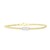 14K Yellow Gold Popcorn Short Diamond Bar Bracelet (4.80mm)