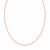 14K Rose Gold Adjustable Popcorn Chain Necklace (1.15 mm)