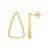 14k Yellow Gold Polished Open Triangle Post Earrings