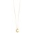 14K Yellow Gold Helium Initial C Pendant
