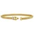 14K Yellow Gold Tubogas Panther Cuff with Diamonds (3.90 mm)