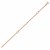 Double Extendable Diamond Cut Cable Chain in 14k Rose Gold (0.87 mm)