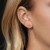 14K Yellow Gold Triple Bead Post Earrings (4.30 mm)