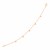 14k Rose Gold 7 inch Bracelet with Petite Diamond Charms