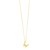 14K Yellow Gold Helium Initial W Pendant