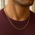 Round Wheat Chain in 14k Yellow Gold (1.2 mm)