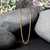Round Wheat Chain in 14k Yellow Gold (1.20 mm)