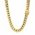 Semi Solid Miami Cuban Chain in 14k Yellow Gold (9.10 mm)