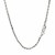 Sterling Silver Rhodium Plated Wheat Chain (2.2 mm)