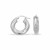 Fancy Twist Hoop Earrings in 14k White Gold