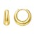 Tapered Huggie Hoop Earrings in 14K Yellow Gold