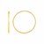 Endless Hoop Style Earrings in 14K Yellow Gold(1.2x30mm)
