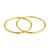 Endless Hoop Style Earrings in 14K Yellow Gold(1.2x30mm)