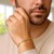 Solid Figaro Bracelet in 14k Yellow Gold (3.00 mm)