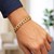Pave Curb Bracelet in 14k Two Tone Gold (9.70 mm)