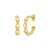 Yellow Gold Diamond Bauble Hoop Earrings (0.08cttw)