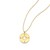 14K Yellow Gold Necklace with Compass