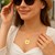 14K Yellow Gold Necklace with Compass