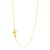 Polished Cross Motif Necklace in 14k Yellow Gold