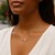 Polished Cross Motif Necklace in 14k Yellow Gold