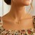 Polished Cross Motif Necklace in 14k Yellow Gold