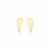 14k Yellow Gold Polished Wing Post Earrings