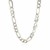 Classic Rhodium Plated Figaro Chain in 925 Sterling Silver (8.10 mm)