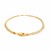 Pave Curb Bracelet in 14k Two Tone Gold (3.60 mm)