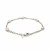 Sterling Silver Chain Anklet with Polished Hearts