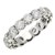 Round Cut Lab Grown Diamond Eternity Ring in 14k White Gold (4 cttw FG/VS2)