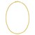 14K Yellow Gold Charm Link Cable Chain Necklace (3.30 mm)