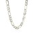 Classic Rhodium Plated Figaro Chain in Sterling Silver (8.80 mm)