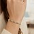 Fancy X Line Bracelet in 14k Two-Tone Gold (4.80 mm)