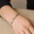 Fancy X Line Bracelet in 14k Two-Tone Gold (4.80 mm)