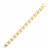 Two-Row Bar Style Link Men's Bracelet in 14k Two-Tone Gold