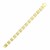 Two-Row Bar Style Link Men's Bracelet in 14k Two-Tone Gold
