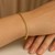 Solid Diamond Cut Rope Bracelet in 14k Yellow Gold (2.50 mm)
