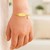 Cable Chain Childrens ID Bracelet with Heart Charm in 14k Yellow Gold (6.35 mm)