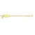 Cable Chain Childrens ID Bracelet with Heart Charm in 14k Yellow Gold (6.35 mm)