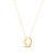 14K Yellow Gold Yours Truly Block Letter Initial O Necklace
