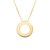 14K Yellow Gold Yours Truly Block Letter Initial O Necklace