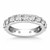 Prong set Round Diamond Eternity Ring in 14k White Gold