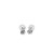Classic Round Stud Earrings in 14k White Gold (7.0 mm)