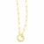 14k Yellow Gold High Polish The Invisible Paperclip Clasp Necklace