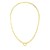 14k Yellow Gold High Polish The Invisible Paperclip Clasp Necklace
