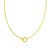 14k Yellow Gold High Polish The Invisible Paperclip Clasp Necklace