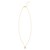 Classic 14K Yellow Gold Petite Diamond Circle Necklace