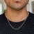 Textured Links Pendant Chain in 14k White Gold (2.90 mm)