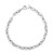 Sterling Silver Rhodium Plated Puffed Mariner Bracelet (5.90 mm)