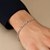 Solid Figaro Bracelet in 14k White Gold (3.80 mm)